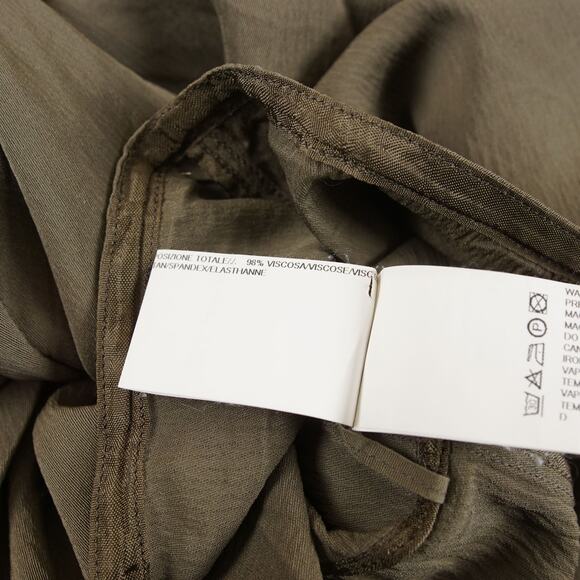 Rick Owens Draped Kite Cyclops 2016 Viscose Green Tunic Dress Womens Sz 6 US - Picture 11 of 15